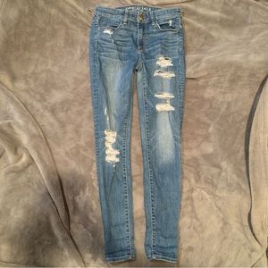 American Eagle Ripped Skinny Jeans